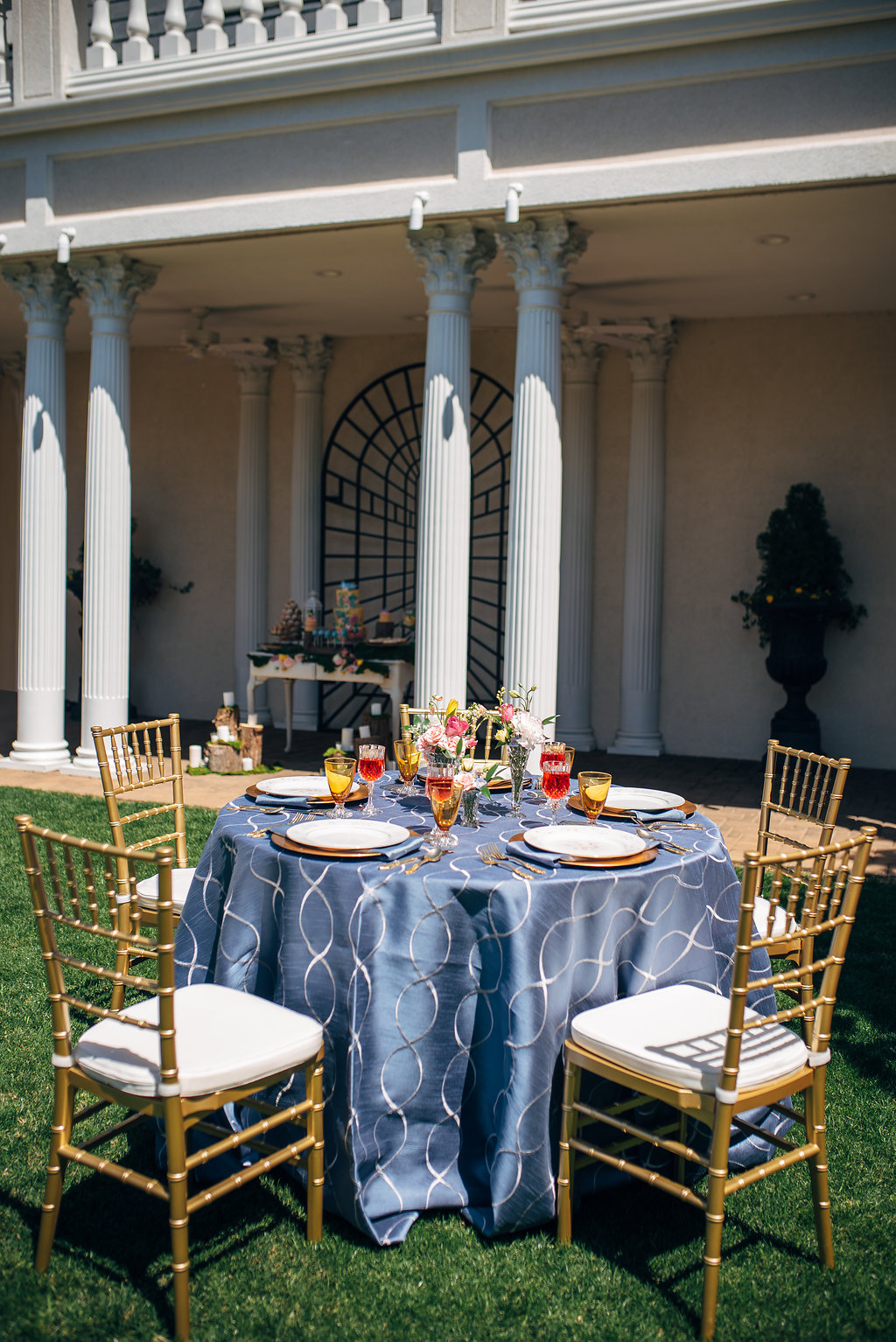 Timeless Love Weddings | Enchanted Inspirational wedding | Garden reception guest table