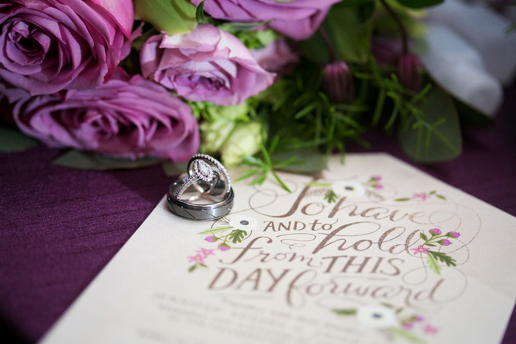 Timeless Love NC Weddings Raleigh Wedding planner shades of purple rustic elegant wedding - purple elegant invitation