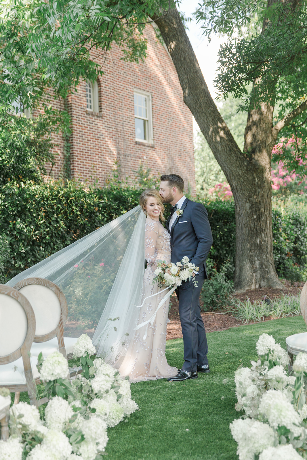 Timeless Love Weddings | Sourced Workshop experience Merrimon-Wynne House | Bride & groom
