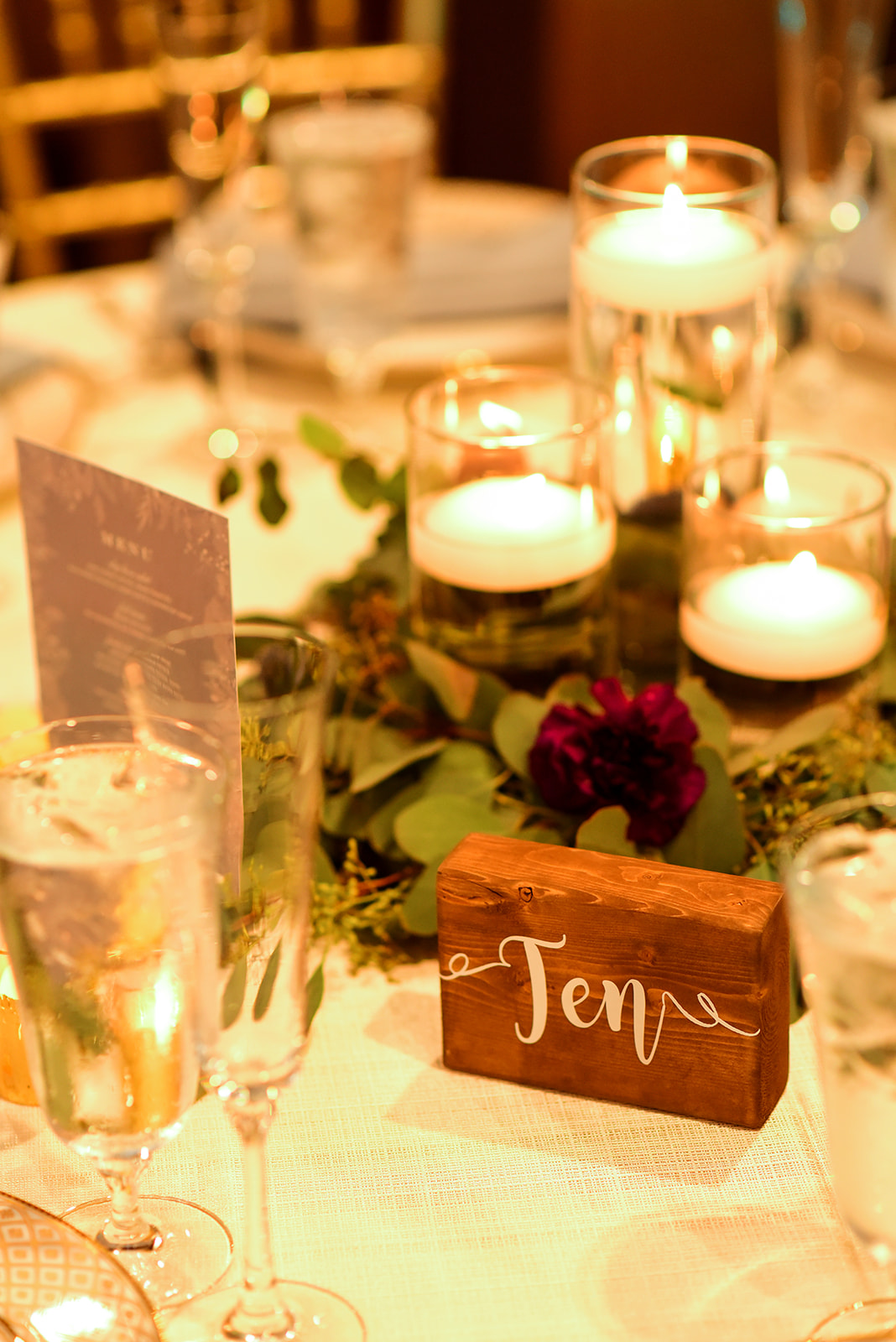 Timeless Love Weddings | Fairytale Barclay Villa Wedding | Reception romantic candle centerpiece