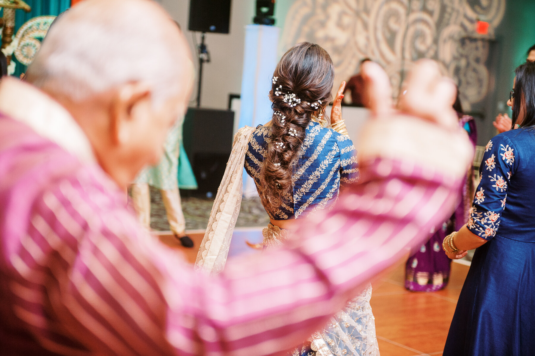 Ananya + Harsh dancing at theirSangeet captured by Jamie Vinson Photography