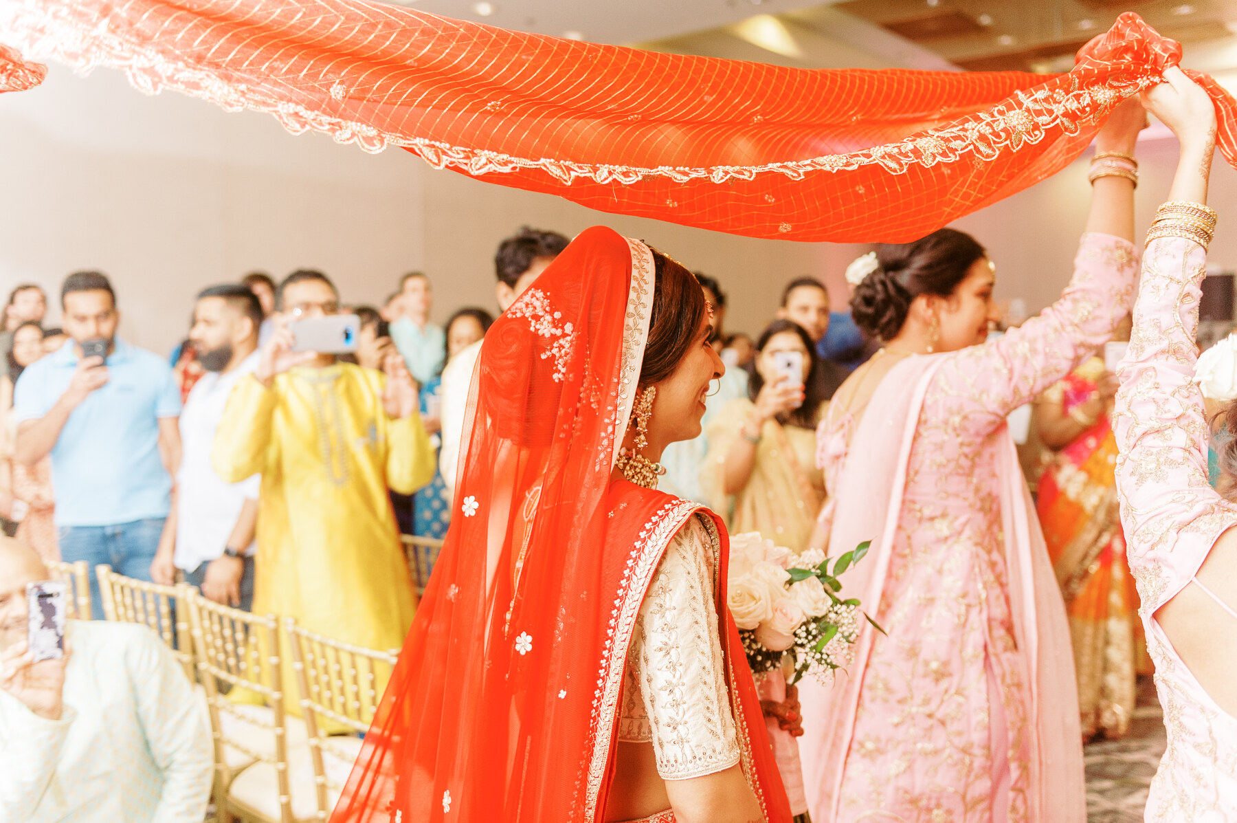Ananya's bridal procession captured by Jamie Vinson Photography