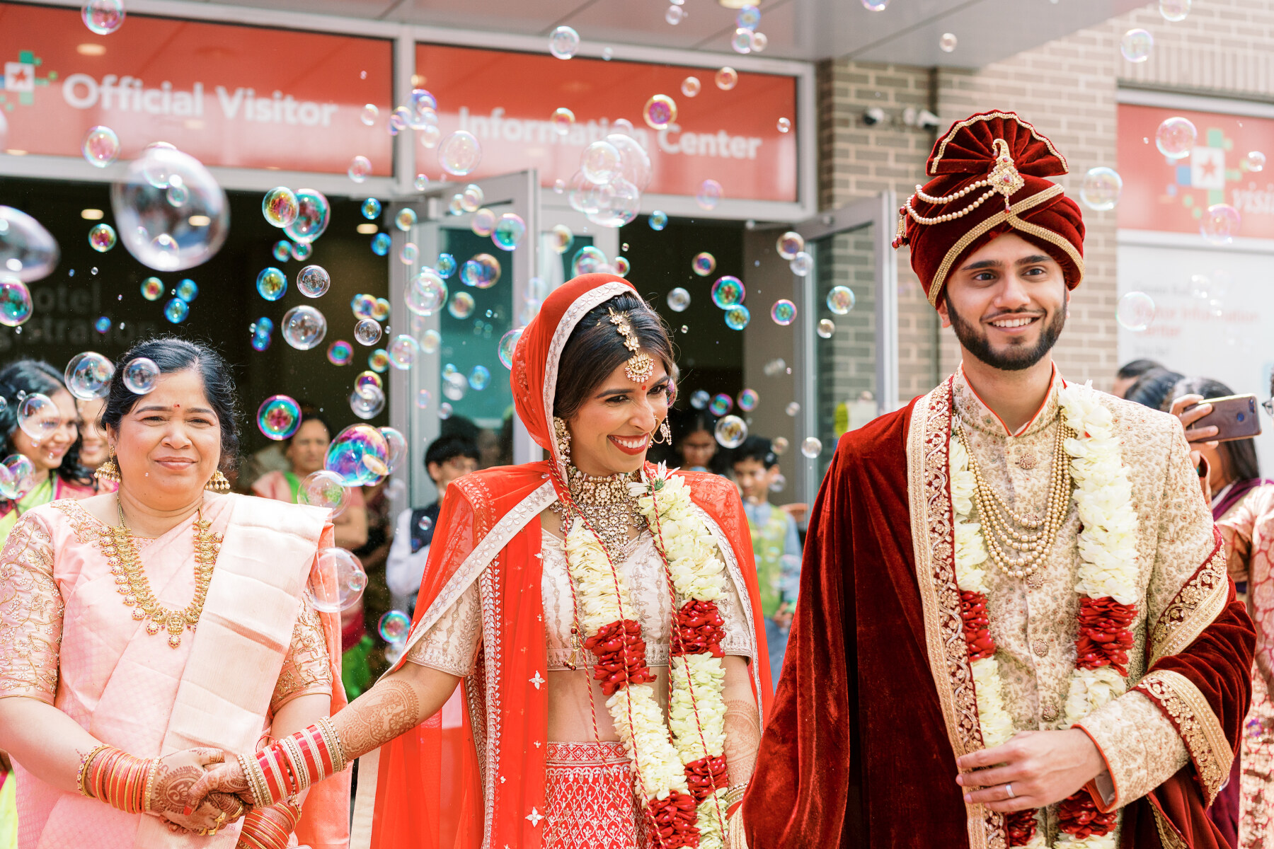 Ananya + Harsh during the Vidaai ceremony captured by Jamie Vinson Photography