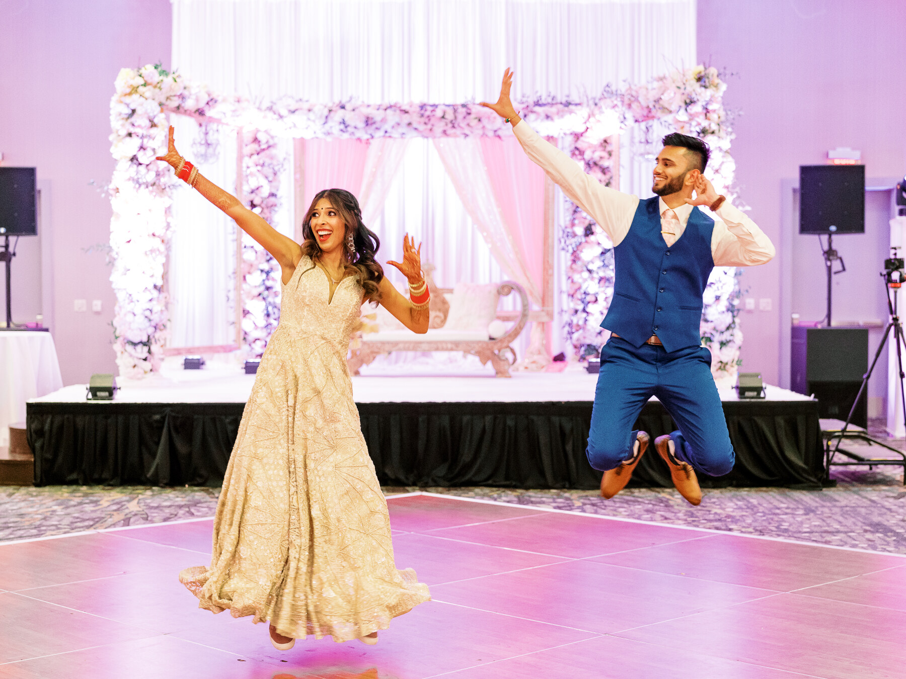 Ananya + Harsh Reception first dance captured by Jamie Vinson Photography